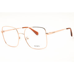 Max & Co MO5088 033 Women's Rectangular Shape Eyeglasses - Rose Gold Metal Frame