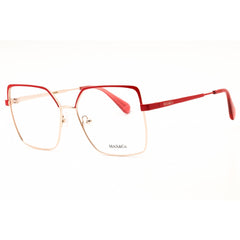 Max & Co MO5097 028 Women's Rectangular Shape Eyeglasses - Shiny Rose Gold Metal Frame
