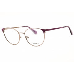 Max & Co MO5100 014 Women's Round Shape Eyeglasses - Shiny Light Ruthenium Metal Frame