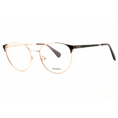Max & Co MO5100 033 Women's Round Shape Eyeglasses - Rose Gold/Black Metal Frame