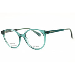 Max & Co MO5106 096 Women's Round Eyeglasses in Shiny Dark Green Injected Propionate