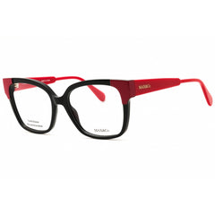 Max & Co MO5116 001 Women's Rectangular Eyeglasses in Shiny Black Injected Propionate