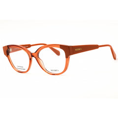 Max & Co MO5117 042 Women's Cat Eye Eyeglasses in Shiny Orange Injected Propionate