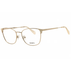 Max & Co MO5118 032 Women's Rectangular Shape Eyeglasses - Pale Gold Metal Frame