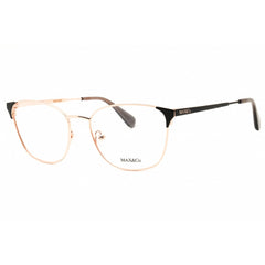 Max & Co MO5118 033 Women's Rectangular Shape Eyeglasses - Rose Gold/Black Metal Frame