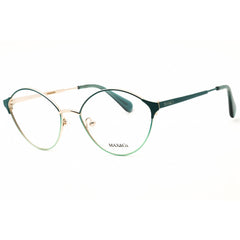 Max & Co MO5119 098 Women's Oval Shape Eyeglasses - Dark Green/Gold Metal Frame