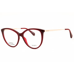 Max & Co MO5120 066 Women's Cat Eye Eyeglasses - Shiny Red Injected Propionate Frame