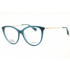 Max & Co MO5120 087 Women's Cat Eye Eyeglasses in Shiny Turquoise Injected Propionate