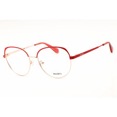 Max & Co MO5123 028 Women's Round Shape Eyeglasses - Shiny Rose Gold Metal Frame