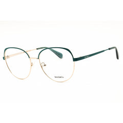 Max & Co MO5123 032 Women's Round Shape Eyeglasses - Pale Gold Metal Full Rim Frame