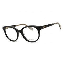 Max & Co MO5123 32A Women's Round Shape Eyeglasses - Shiny Black Metal Frame, 48mm