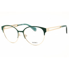 Max & Co MO5124 096 Women's Oval Shape Eyeglasses - Shiny Dark Green Metal Frame