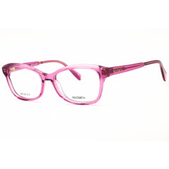 Max & Co MO5127 075 Women's Rectangular Shape Eyeglasses - Shiny Fuchsia Acetate Frame