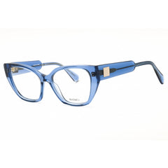 Max & Co MO5129 090 Women's Cat Eye Shape Eyeglasses - Shiny Blue Acetate Frame