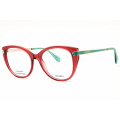 Max & Co MO5135 066 Women's Cat Eye Eyeglasses - Shiny Red Injected Propionate Frame