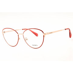 Max & Co MO5137 068 Women's Cat Eye Shape Eyeglasses - Red/Gold Metal Full Rim Frame