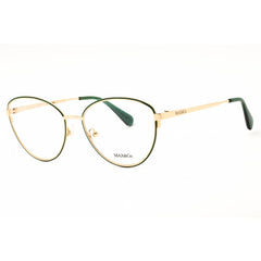 Max & Co MO5137 095 Women's Cat Eye Shape Eyeglasses - Light Green/Gold Metal Frame