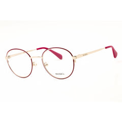 Max & Co MO5138 077 Women's Round Shape Eyeglasses - Fuchsia/Beige Metal Full Rim Frame