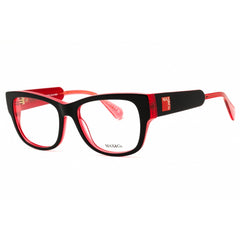 Max & Co MO5142 005 Women's Rectangular Shape Eyeglasses - Black/Red Acetate Frame
