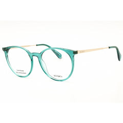 Max & Co MO5145 093 Women's Round Eyeglasses in Shiny Light Green Injected Propionate