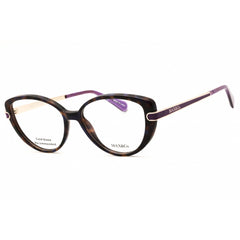 Max & Co MO5147 055 Women's Cat Eye Eyeglasses in Coloured Havana Injected Propionate