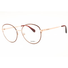 Max & Co MO5165 071 Women's Round Shape Eyeglasses - Bordeaux/Gold Metal Frame