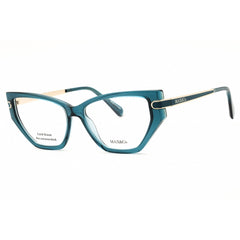 Max & Co MO5170 084 Women's Cat Eye Eyeglasses in Shiny Light Blue Injected Propionate