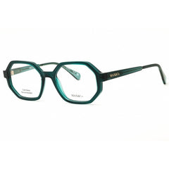 Max & Co MO5174 096 Women's Oval Eyeglasses in Shiny Dark Green Injected Propionate