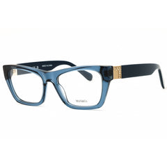Max & Co MO5186 090 Women's Cat Eye Shape Eyeglasses - Shiny Blue Acetate Frame