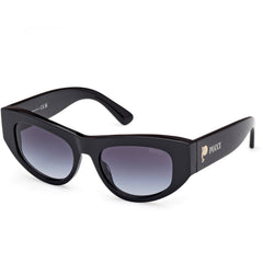 Emilio Pucci EP0228 01W Women's Cat Eye Sunglasses Black Acetate 52mm