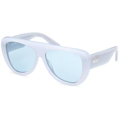 Emilio Pucci EP0231 84V Women's Aviator Sunglasses Light Blue 58mm