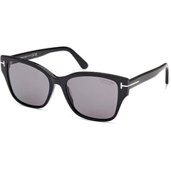Tom Ford Elsa FT1108 01D Women's Butterfly Polarized Sunglasses Black 55mm