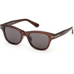 Tom Ford FT1353-D 50A Unisex Square Sunglasses Dark Brown Smoke 52mm