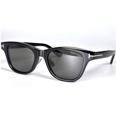 Tom Ford FT1353-D 01A Unisex Square Sunglasses Shiny Black Smoke 52mm