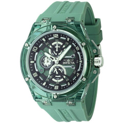Invicta Racing 48798 Men's 46mm Green Dial Quartz Watch with Silicone Band