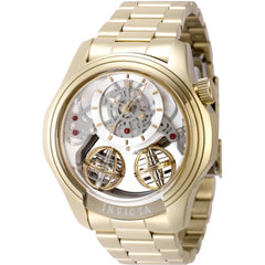 Invicta Racing 48900 Men's 46mm Gold Dial Quartz Watch with Silicone Band