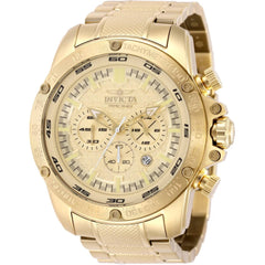 Invicta 50322 Speedway Men's Quartz Watch 52mm Gold Dial Stainless Steel Bracelet