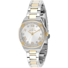 Invicta 50384 Specialty Women's Silver Dial Quartz Watch 28mm Gold Steel Bracelet