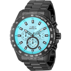 Invicta 50563 Speedway Men's Watch 48mm Black Stainless Steel Tiffany Blue Dial