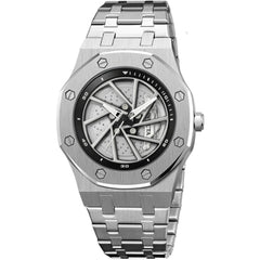 Invicta 69486 Speedway Rim Men's Quartz Watch - 42mm Steel Case, White Dial