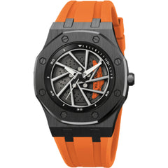 Invicta 69490 Speedway Rim Men's Quartz Watch - 42mm Steel, Black & Orange