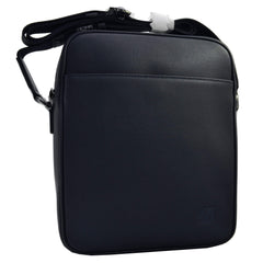 S.T. Dupont Men's Grained Leather Cross Body Bag, Blue 093106B