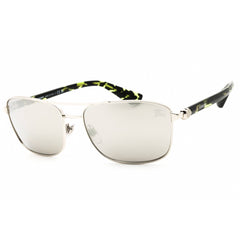 Burberry 0BE3163 10056G Men's Rectangular Sunglasses in Silver Metal, Full Rim Frame