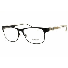 Burberry BE1289 1007 Men's Rectangular Eyeglasses in Black Metal with Full Rim Frame