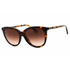 Burberry 0BE4455 421613 Women's Round Sunglasses in Dark Havana Acetate Full Rim Frame
