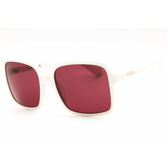 Max & Co MO0079 21S Women's Rectangular Shape Sunglasses in White Acetate Full Rim