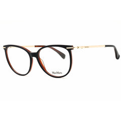 Max Mara MM5050 092 Women's Round Eyeglasses in Blue/Brown Acetate with Full Rim Frame