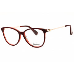 Max Mara MM5078 071 Women's Bordeaux/Gold Acetate Full Rim Round Shape Eyeglasses