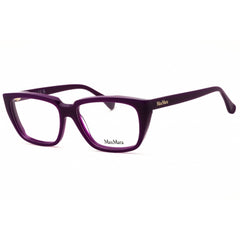 Max Mara MM5112 081 Women's Shiny Violet Acetate Full Rim Rectangular Eyeglasses