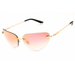 Versace 0VE2281 1002/6F Women's Gold Metal Rimless Frame Cat Eye Shape Sunglasses